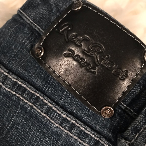 Red Rivet Jeans - Picture 5 of 8
